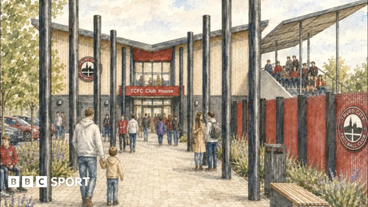 Artists rendering of TCFC Club House entrance Artists rendering of TCFC Club House entrance