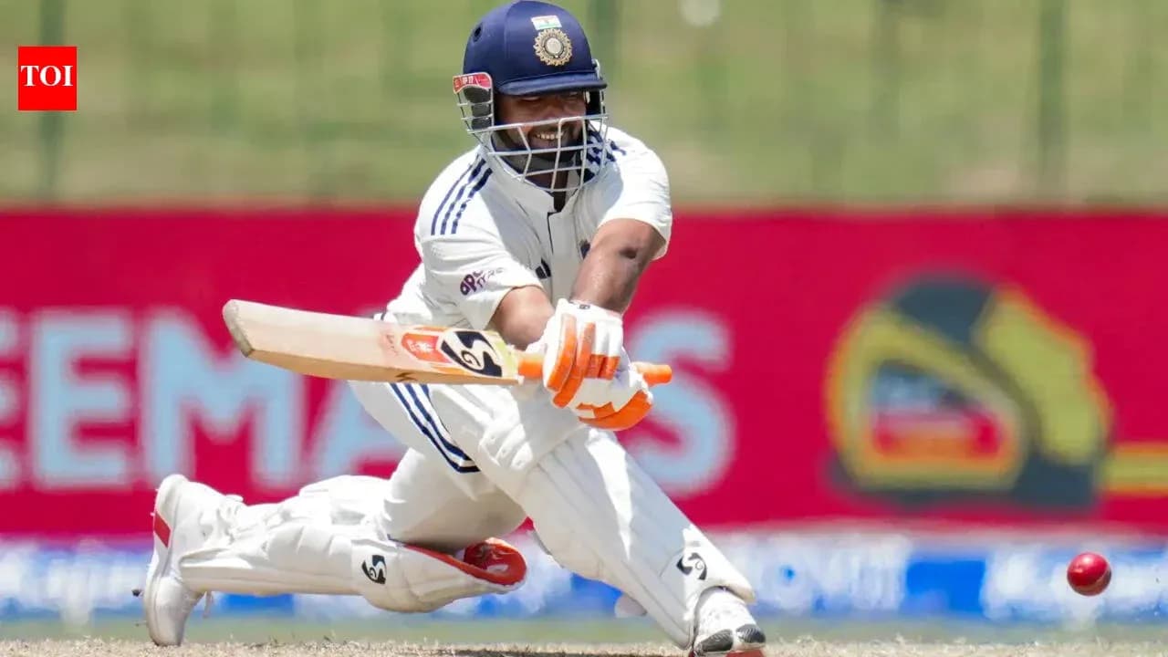 Batsman playing a shot during cricket match Batsman playing a shot during cricket match