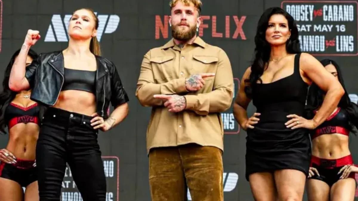 Ronda Rousey and Gina Carano at press event Ronda Rousey and Gina Carano at press event