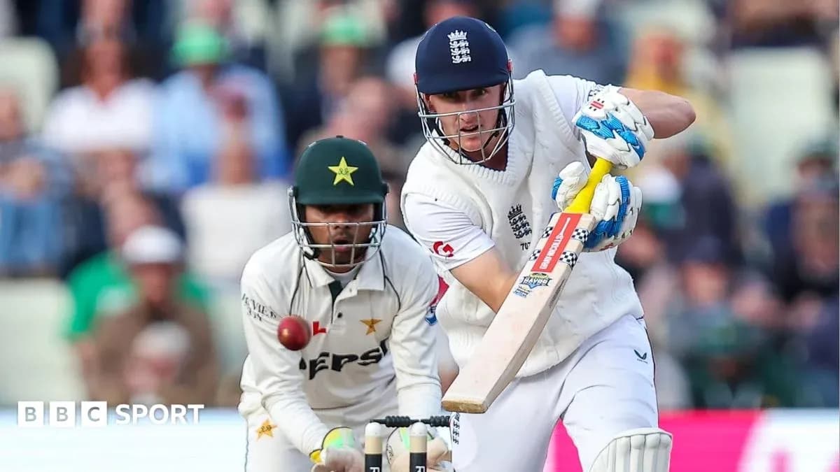 Batsman playing shot as wicketkeeper prepares to catch Batsman playing shot as wicketkeeper prepares to catch
