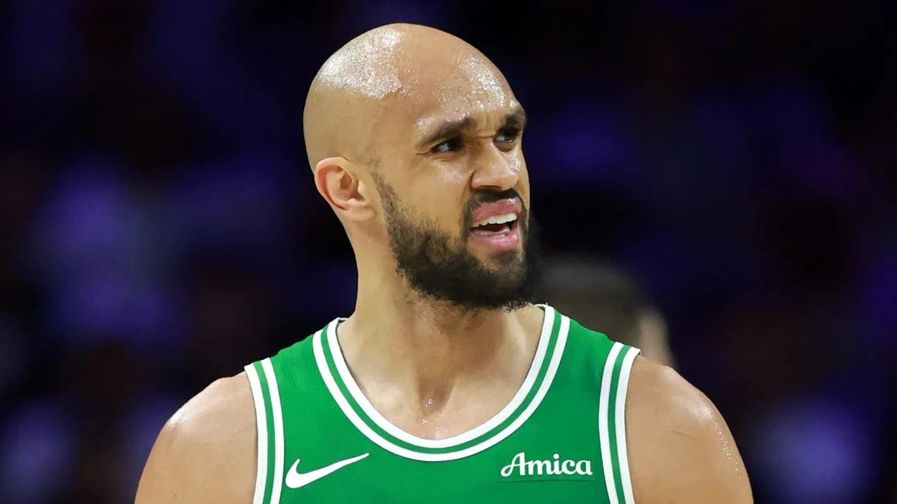 Player in green jersey reacting during game Player in green jersey reacting during game