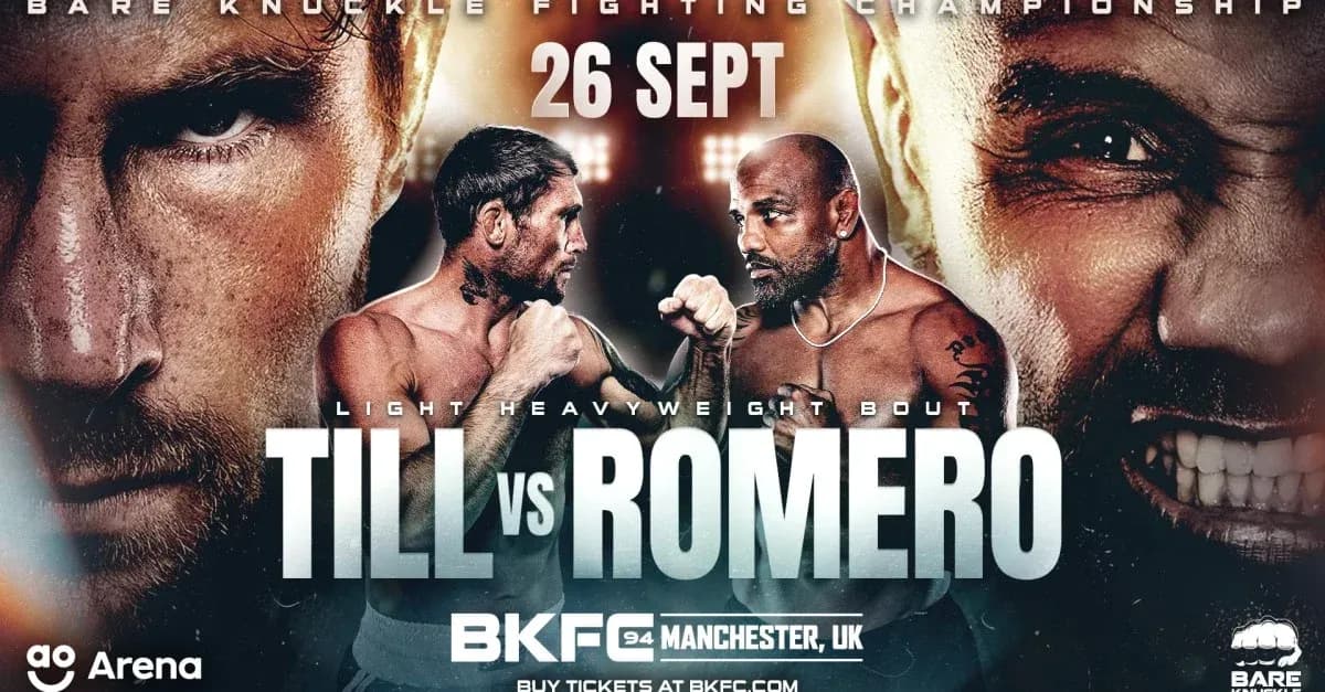 Promotional poster for Till vs Romero fight event Promotional poster for Till vs Romero fight event