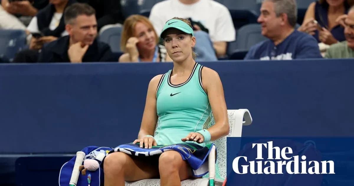 Player sitting on bench during tennis match Player sitting on bench during tennis match