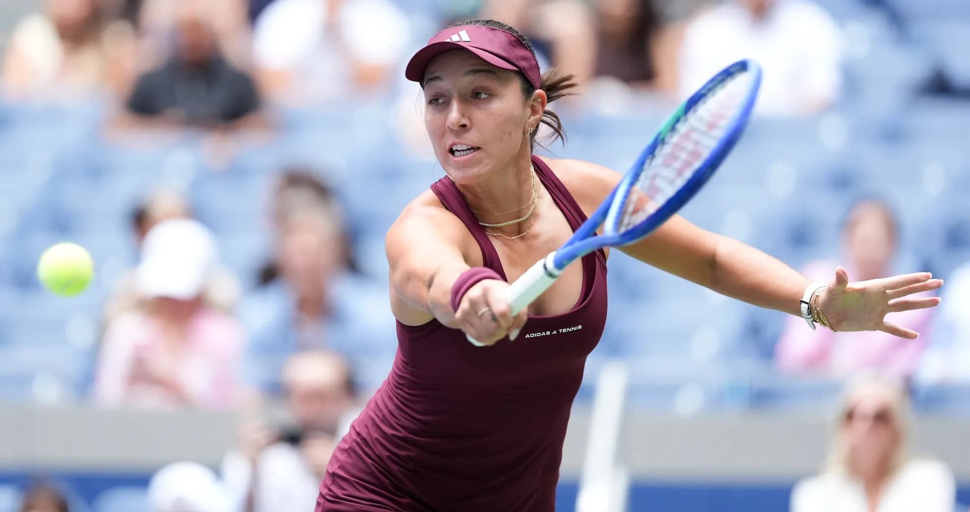 Player hitting a forehand shot during match Player hitting a forehand shot during match
