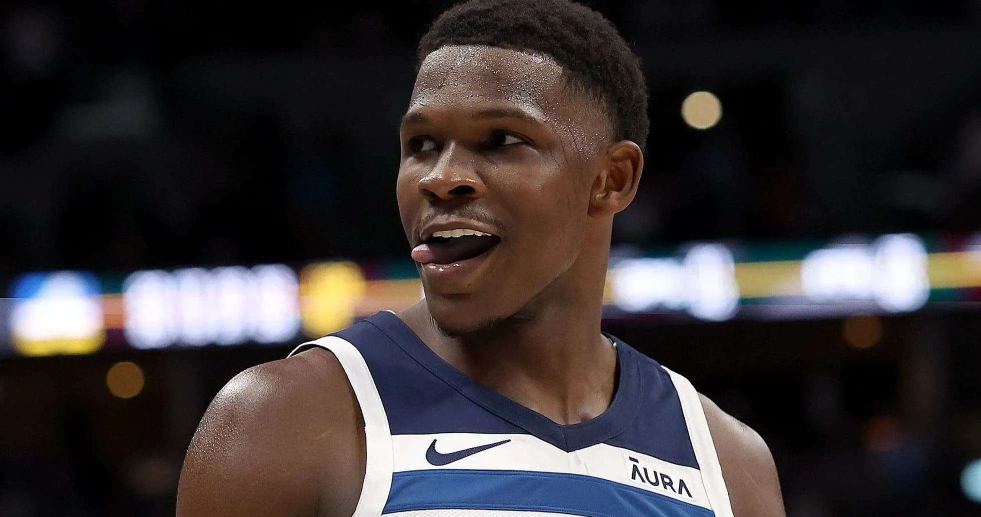 Basketball player reacting during a game Basketball player reacting during a game