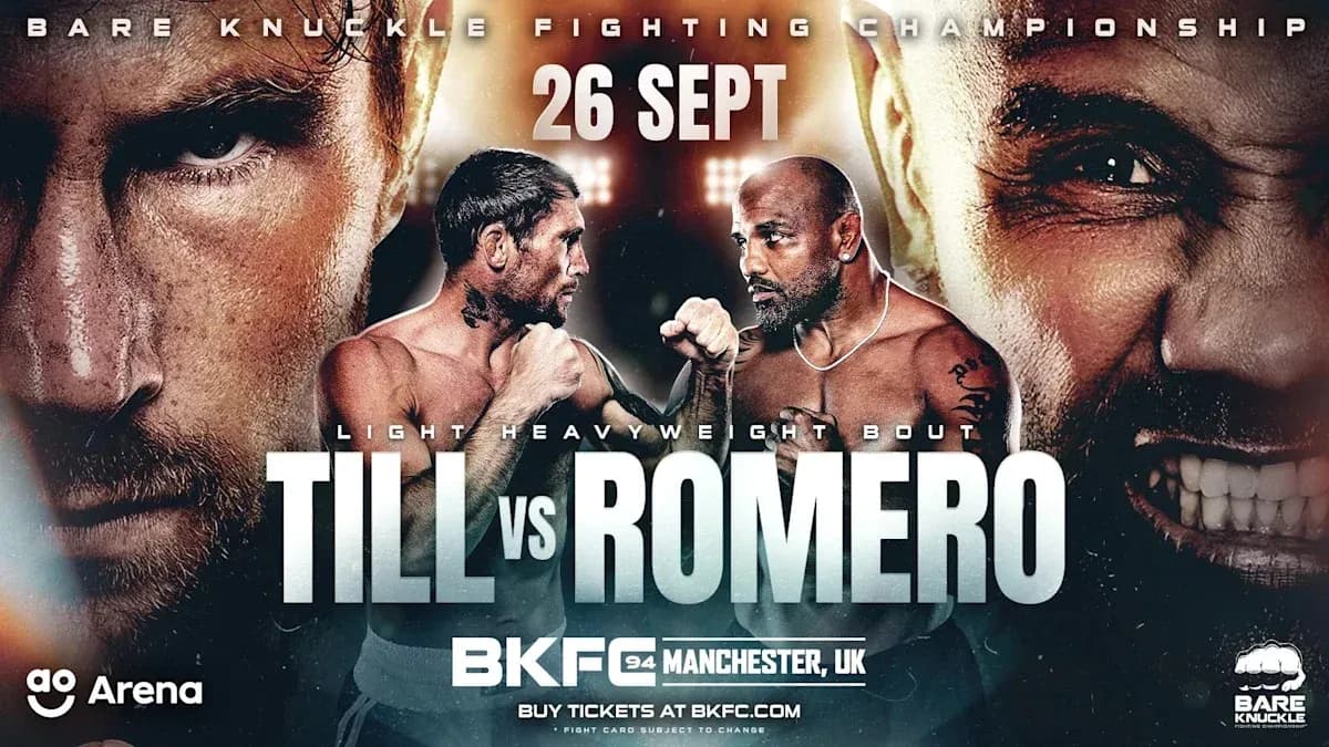Fight poster for Till vs Romero at BKFC 94 Fight poster for Till vs Romero at BKFC 94