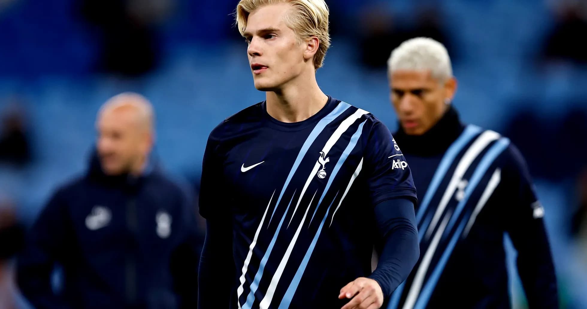 Player in Tottenham kit walking before match Player in Tottenham kit walking before match