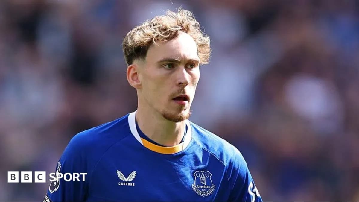 Player in Everton kit during match on field Player in Everton kit during match on field