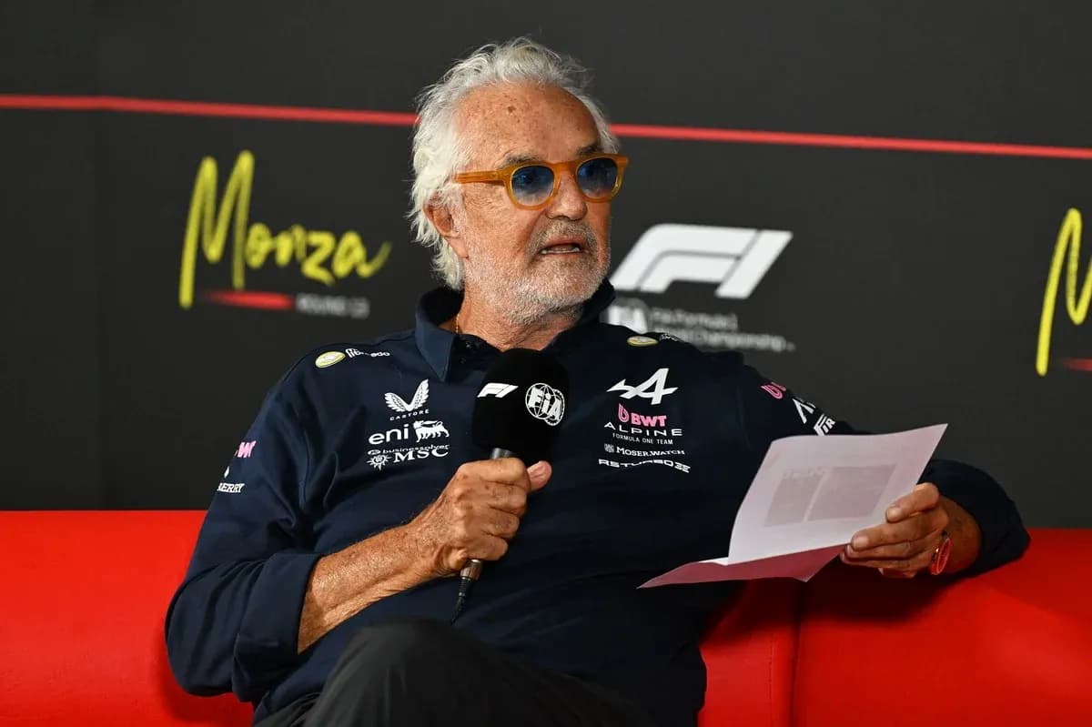 Team principal speaking during Formula 1 press conference Team principal speaking during Formula 1 press conference