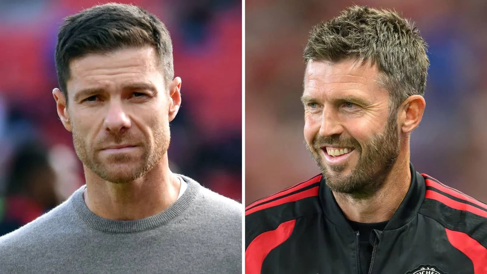 Two football coaches in different attire and expressions Two football coaches in different attire and expressions