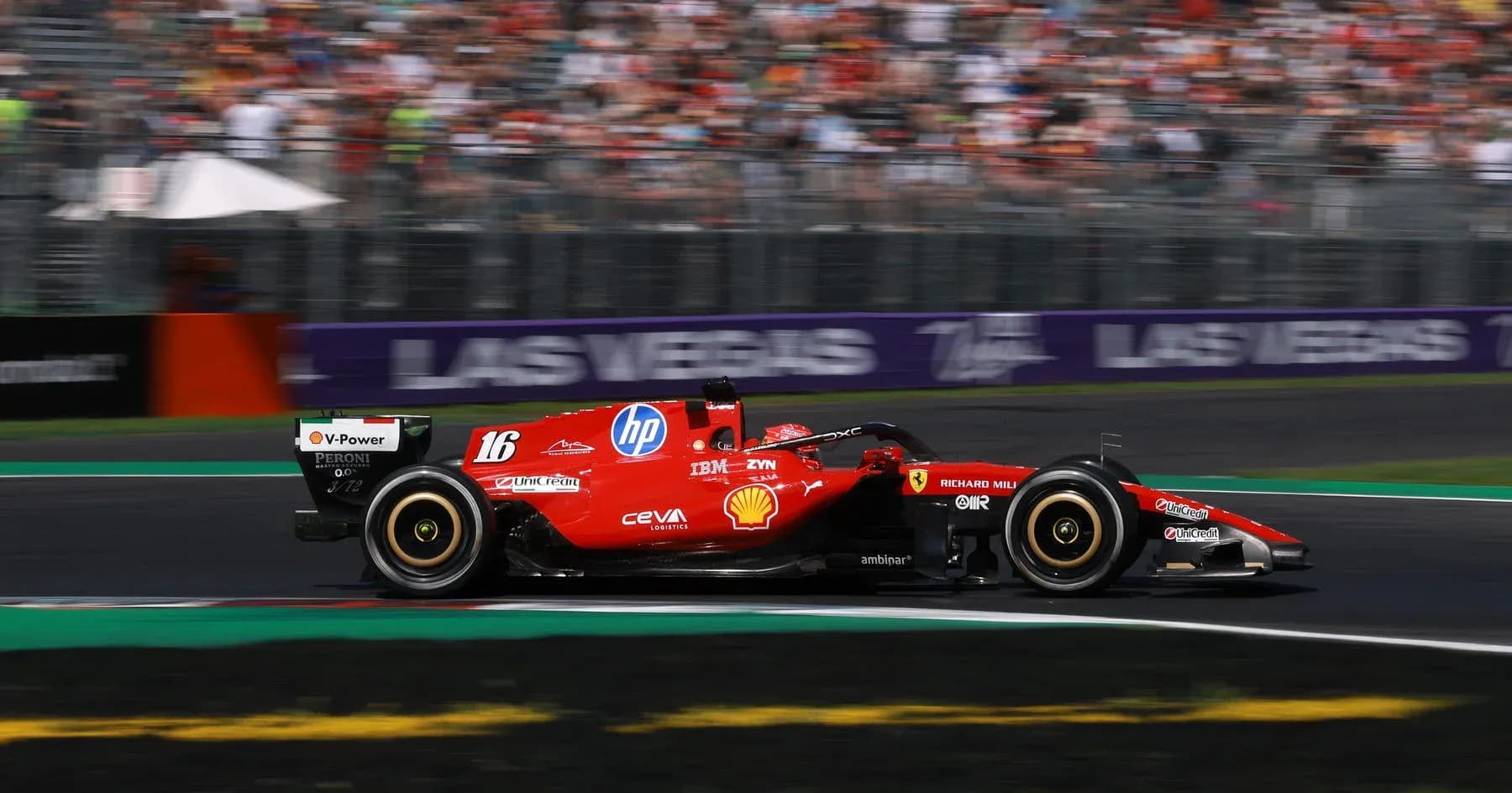 Ferrari F1 car racing on track during event Ferrari F1 car racing on track during event