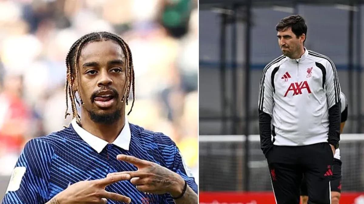 Player gesturing during warm-up; coach observing training Player gesturing during warm-up; coach observing training